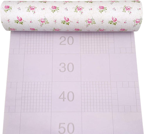 SimpleLife4U Pink Rose Furniture Protect Paper Removable Shelf Liner for Kitchen Cabinet Dresser Drawer Covering...