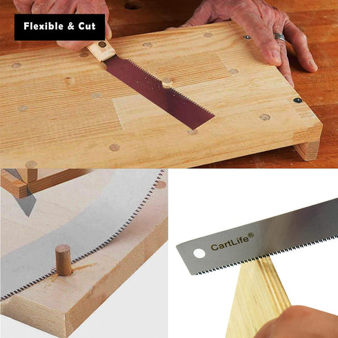 Small Hand Saw,Japanese Woodworking Flush Cut Saw with Flexible Blade,Wooden Straight Edge 18TPI Pull Saw Tool for Carpentry,DIYer...