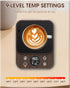 Coffee Mug Warmer for Desk, 2024 Upgraded Smart Electric Coffee Warmer, 1H Drink Water Reminder, 4 Mode, 8H Auto Shut Off, 9 Temperature, 12H Time...