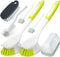 Holikme 7 Pack Dish Cleaning Brush & Pad Set, Dish Scouring Pad for Cleaning, Scouring Pad & Kitchen Scrub Brush & Bendable Clean Brush & Groove G...