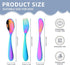 6 Piece Toddler Utensils, Kids Stainless Steel Silverware Set,2 Children Safe Forks + 2 baby spoons + 2 toddler knife,Mirror Polished,Gentle On Gu...
