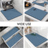 LIMNUO Coffee Mat , Coffee Maker Mat for Countertops, Backed Absorbent Dish Drying Mat for Kitchen Counter (12"x16", Blue)...