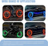 6 PCS Car Hot Wheels Wheel Hub Light, American Style Flashing Breathing Light with Inner Tube Valve, Cool Lighting Modification Accessories, for M...