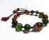 Beautiful Handmade Peacock Agate Beads Bracelet for Protection, Strength and Harmony...