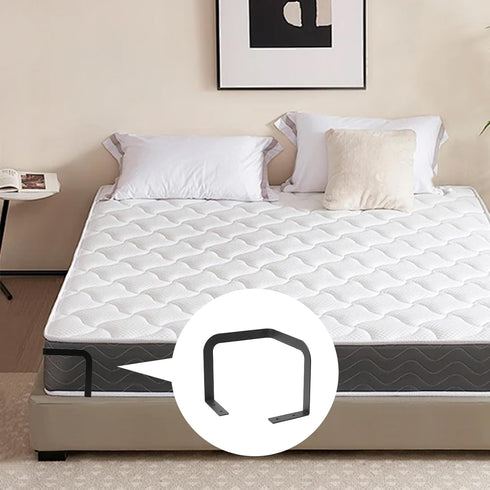 Mattress Retainer Bar,2 PCS Mattress Holder Mattress Slide Stopper,Metal Mattress Stabilizers Prevents Mattress Sliding for Bedroom Bed Frame,Corn...