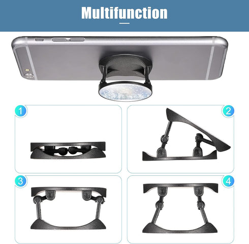 65 Pieces Sublimation Phone Holders Collapsible Phone Grip Holder Adhesive Finger Phone Stand Brackets with Double-Sided Tape for Most Smartphones...