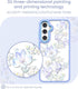 for Samsung Galaxy A35 5G Case+Tempered Glass Screen Protector,Military Grade Protective Slim Soft TPU & Hard PC,Girls Women Crystal Clear Flower ...