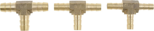 Dorman 55109 1/4 In., 5/16 In. And 3/8 In. Brass Tee Connector Assortment, 3 Pack Universal Fit...