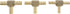 Dorman 55109 1/4 In., 5/16 In. And 3/8 In. Brass Tee Connector Assortment, 3 Pack Universal Fit...