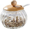Salt Cellar, 8 Oz / 250 ML Glass Container with Bamboo Lid, Cute Pumpkin Condiment Jar, Storage Canister with Scoop, Kitchen Countertop Seasoning ...