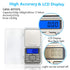 Food Travel Scale Portable Pocket Scale Gram Capacity 500g Degital Kitchen Small Miniature Scale Lab Measuring Scale High Precision...