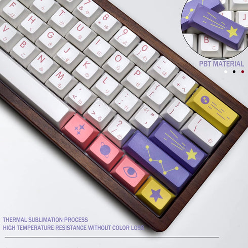 PBT keycaps?XDA keycaps with Keycaps Puller for Mechanical Keyboard Compatible with MX-Clone Switches...