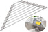 Triangle Dish Drying Rack for Sink Corner Roll Up Folding Stainless Steel Multipurpose Over The Sink Dish Drainer Mat for Kitchen (Grey)...