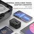 Universal Travel Adapter with USB C, International Power Plug Adapter All in One Worldwide Travel Adapter Power Converters Wall Charger AC Power P...