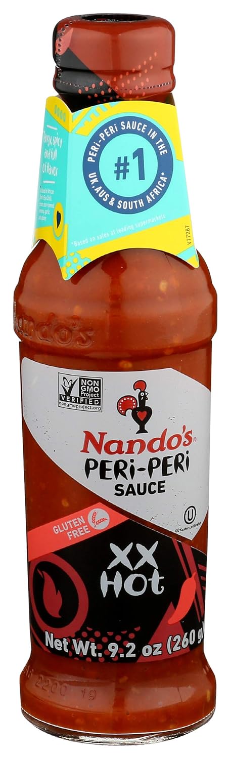 Nando's Peri-Peri Sauce, Extra Hot, 9.1 oz...