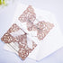 20PCS Laser Cut Wedding Invitations Cards 5“ x 7.28” Hollow Rose with Ivory Ribbons for Bridal Shower Engagement Birthday Graduation Invitation, B...