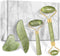 4-pcs Jade Roller & Gua Sha Set, Facial Roller Massager with Gua Sha Scraping Tool, Jade Stone Massager for Anti-aging, Slimming & Firming, Rejuve...