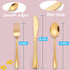 LIANYU 12-Piece Gold Kids Silverware Set, Stainless Steel Toddler Utensils Flatware Set, Child Cutlery Tableware Set for 4, Include Knife Fork Spo...
