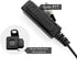 TC-320 2.5mm Acoustic Tube Earpiece with Mic PTT Walkie Talkie Ear Piece Surveillance Headset for Motorola Talkabout T200 T200TP T260 T400 T460 T6...