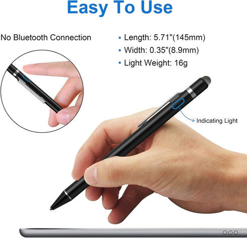 Stylus Pens for Touch Screens, NTHJOYS Universal Fine Point Stylus for iPad, iPhone, iOS/Android Smart Phone and Other Tablets, Active Stylus Styl...