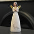 Blossom Bucket Love You More Heart Soft Cream 6 inch Resin Stone Collectible Angel Figurine...