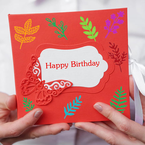 Flower Metal Cutting Dies, 11PCS 3D Flower Die Cuts Flower Leaves Embossing Stencils for Card Making Wildflowers Cutting Die Flower Craft Dies Cut...