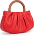 Milan Chiva Clutch Purses for Women Small Handbags Dumpling Mini Cloud Bag with Wooden Handle...