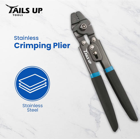 Tools - Daily Crimpers | Multi-Purpose Crimping Tool | Cutter | Hinged for extra Power and Spring Loaded | Accommodates 4 Crimp sizes & 2 Side Cut...