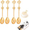 8 Pieces Golden Teaspoon Mini Gold Spoon with Crown Stainless Steel Coffee Cake Spoon Decorated Tea Spoons for Afternoon Tea Crown Spoon Party Fav...