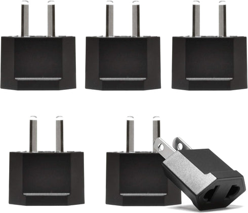 Ceptics Australia, China Plug Adapter Socket - USA to Chinese, New Zealand 2 Pin Type I Adaptor Power Wall Adapter, Argentina, Round to Angled Fla...