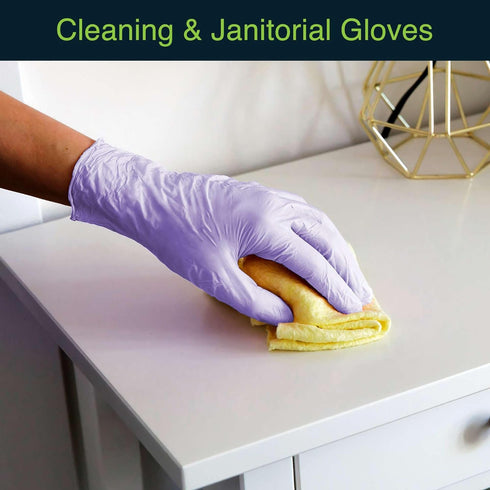 Lilac Nitrile Disposable Gloves - 50 Count - 3 Mil Nitrile Gloves Small - Powder and Latex Free Rubber Gloves - Surgical Medical Exam Gloves - Foo...