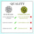 180pcs 10mm Rhinestone Clay Beads for Jewelry Making, White Crystal Round Disco Ball AAA+ Grade Beads Bulk, Sparkly Diamond Bling Baseball Beads f...
