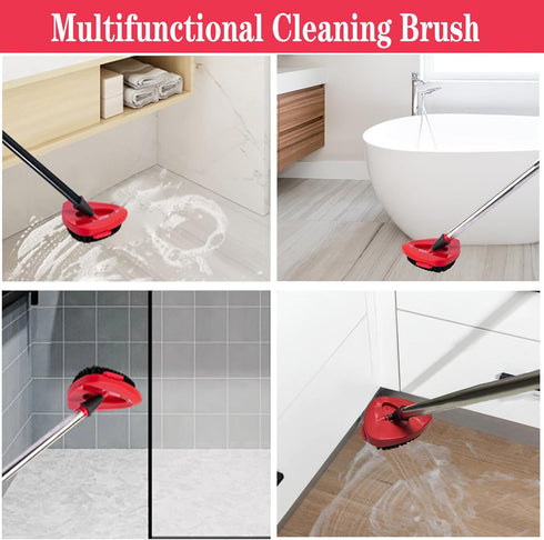 Spin Mop Replace Head Base Scrub Mop Brush Head Replacement for O Ceda EasyWring 1 Tank System, Shower Floor Scrubber, Hard Bristle Cleaning Brush...