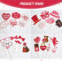 Valentines Day Photo Booth Props Kit, 28PCS Photography Props, Funny DIY Picture Selfie Accessories for Valentine’s Day Wedding Party Suppliers Fa...