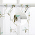 MRTREES Voile Sheer Tier Curtains, Floral Embroidered Kitchen Tiers Rod Pocket, Multi Color Cafe Curtain Tiers Small Half Window Treatment for Bat...