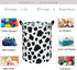 KUNRO Toy Bin Waterproof storage organizer for Nursery Hamper Home decor Closet Kids Bedroom Laundry Baby Gift Shelf Baskets (Rould Cow pattern)...