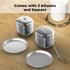 Reinmoson 2 Pack Tea Balls for Loose Tea, 304 Stainless Steel Extra Fine Mesh Tea Infusers for Loose Tea, Retractable Chain Design Tea Strainers f...