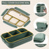 Bento Box Adult Lunch Box for Men Women, Bento Lunch Box for Kids Boys Girls School, Lunch Containers for Adults with 4 Compartments, Utensil set,...