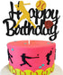 Softball Cake Topper,Baseball Cake Topper for Girl Boy Birthday Party Girl's Softball Pitcher Cake Decor...