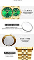 DREAMING Q&P Fq-043 Classic Golden Stainless Steel Male Female Crystals Quartz Wrist Watches for Man Woman Gold...