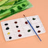 8 Inch 14 Wells Artist Ceramic Paint Palette, Rectangle Ceramic Watercolor Painting Mixing Tray for Watercolor Gouache Acrylic Oil Painting...