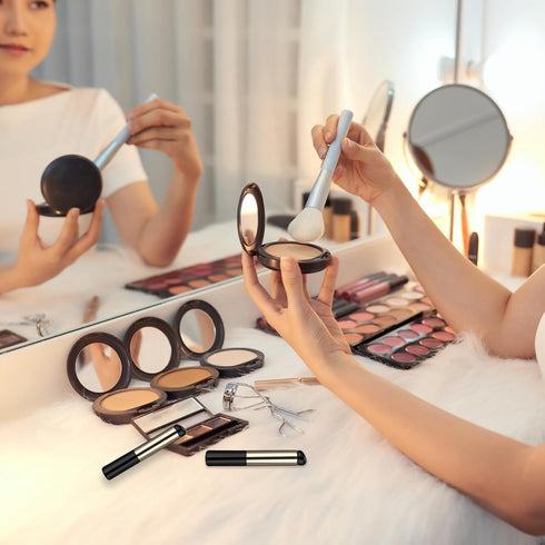 Silicone Lip Brush Concealer Applicator, 2 PCS Round Head Lip Makeup Brush with Cap Silicone Makeup Applicator for Lipstick, Lip Gloss, Lip Balm, ...