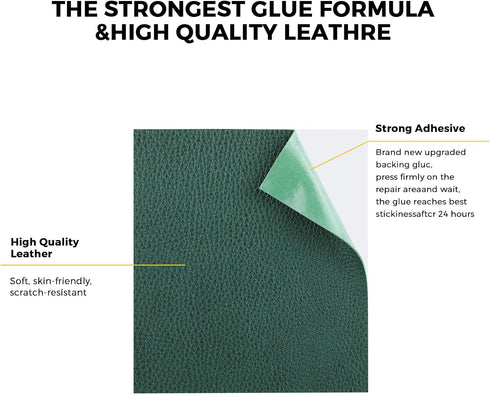 Sofa Leather Repair Patch Tape 3.5x60 Inch Large Self Adhesive Leather Sofa, Car Seat, Leather Furniture, Vinyl Repair Patch Kit (3.5x60 Inch, Gre...