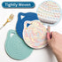 7" Cotton Trivets Set, 3Pcs Cute Cat Ear Pot Holders Woven Hot Pads Mats Thick Heat Resistant for Hot Pots and Pans Round Hot Plate Holder Washabl...