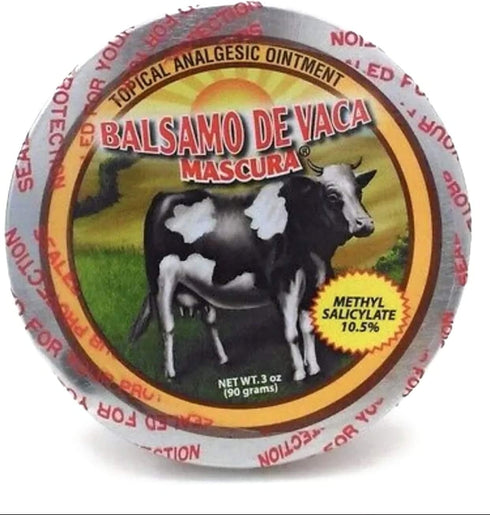 BALSAMO DE VACA MASCURA, Topical Analgesic Ointment, Muscle Pain Relief, Arthritis, Minor Back Pain (3 Oz/Pack of 1)...