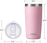 SUNWILL Travel Coffee Tumbler 20 oz, Insulated Mug with Lid, Stainless Steel Cup for Hot and Cold Drinks, Powder Coated Sakura...