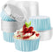 EUSOAR Aluminum Pans with Lids, 30pcs 5oz 125ml Disposable Aluminum Foil Muffin Liners Ramekins Cupcake Baking Cups, Disposable Foil Baking Cups C...