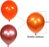 Metallic Orange Balloons, 50pcs 12 inch orange balloons, Double layer orange burnt balloons are more durable, suitable for wedding, birthday party...