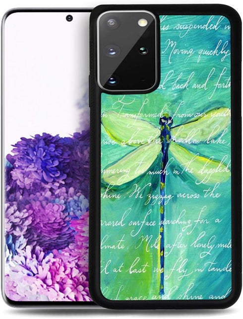 for Samsung S21, for Samsung Galaxy S21 4G 5G, Durable Protective Soft Back Case Phone Cover, HOT12281 Green Dragonfly...