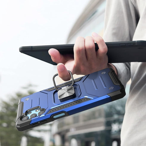 for Galaxy A32 5G Case with Screen Protector,Shockproof Drop Test Slim Fit Case with Car Mount Kickstand Lightweight Protective Cover for Galaxy A...